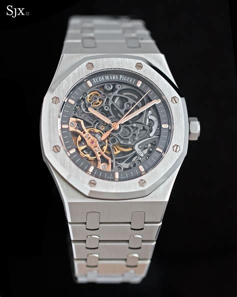 audemars piguet royal oak skeleton automatic|Audemars Piguet royal oak double balance wheel openworked.